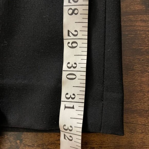 Talbots black high rise straight leg trouser pant work career travel size 14 - Picture 11 of 12
